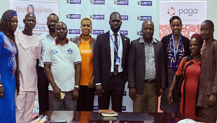 L-r: Mrs Adewunmi Raheem, Mr. Omotuyole Omokoya, Tayo Oviosu; CEO Paga, Mr. Jamiu Adam, Mrs. Patience Gold; Paga Regional Manager; Mr. Akintunde Oyebode; Executive Secretary Lagos State Employment Trust Fund, Mr. Dominic Ekanem, Mrs. Teju Abisoye; Mrs. Caroline Akinbami, Mr. Kayode Akinbami  at the partnership signing ceremony between Paga and Lagos State Employment Trust Fund (LSETF) held in Lagos recently.